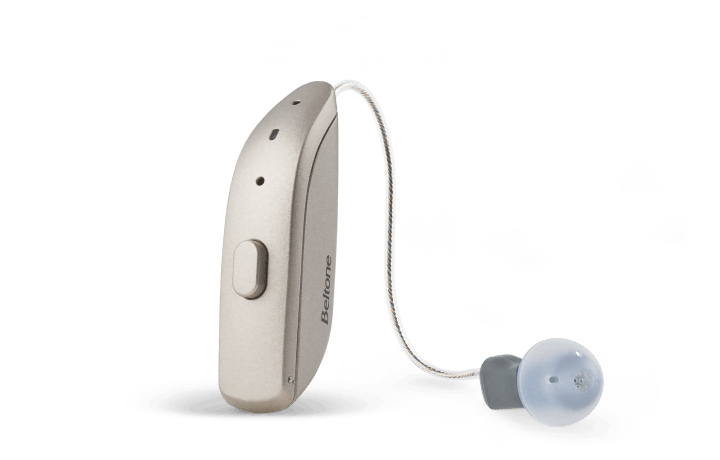 Beltone Imagine Receiver-in-Ear (RIE) style hearing aid