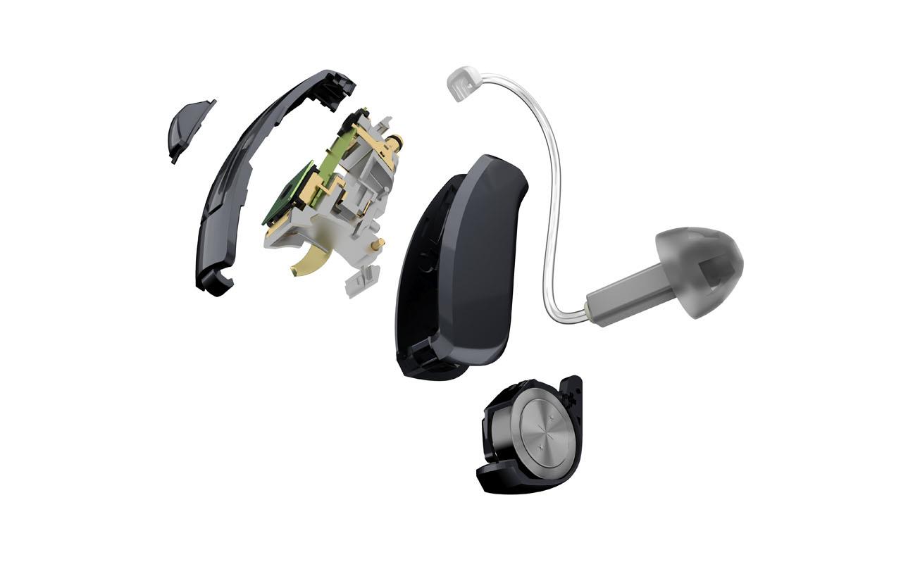 Audífono ReSound LiNX 3D con revestimiento protector.