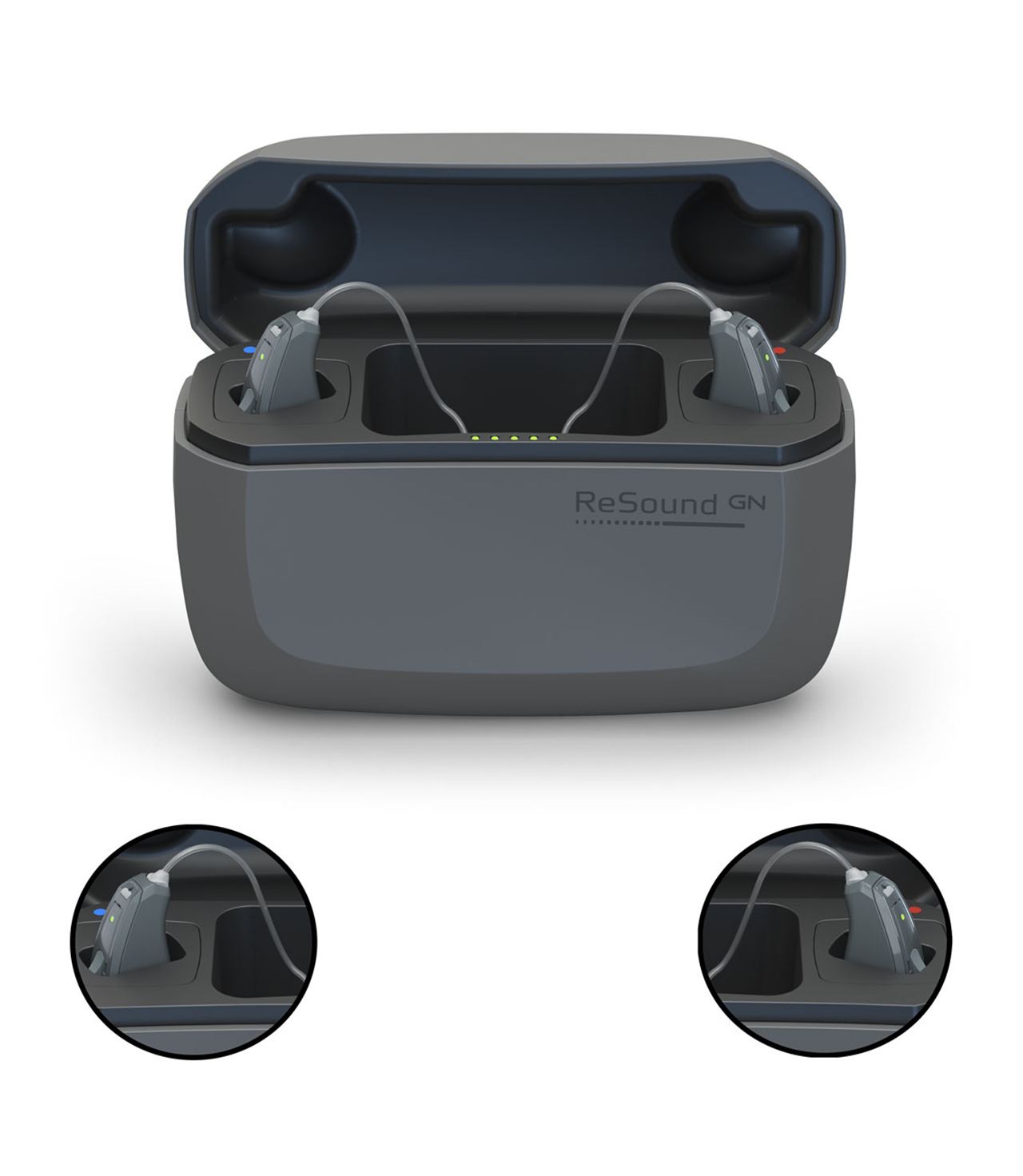 ReSound premium charger for rechargeable hearing aids