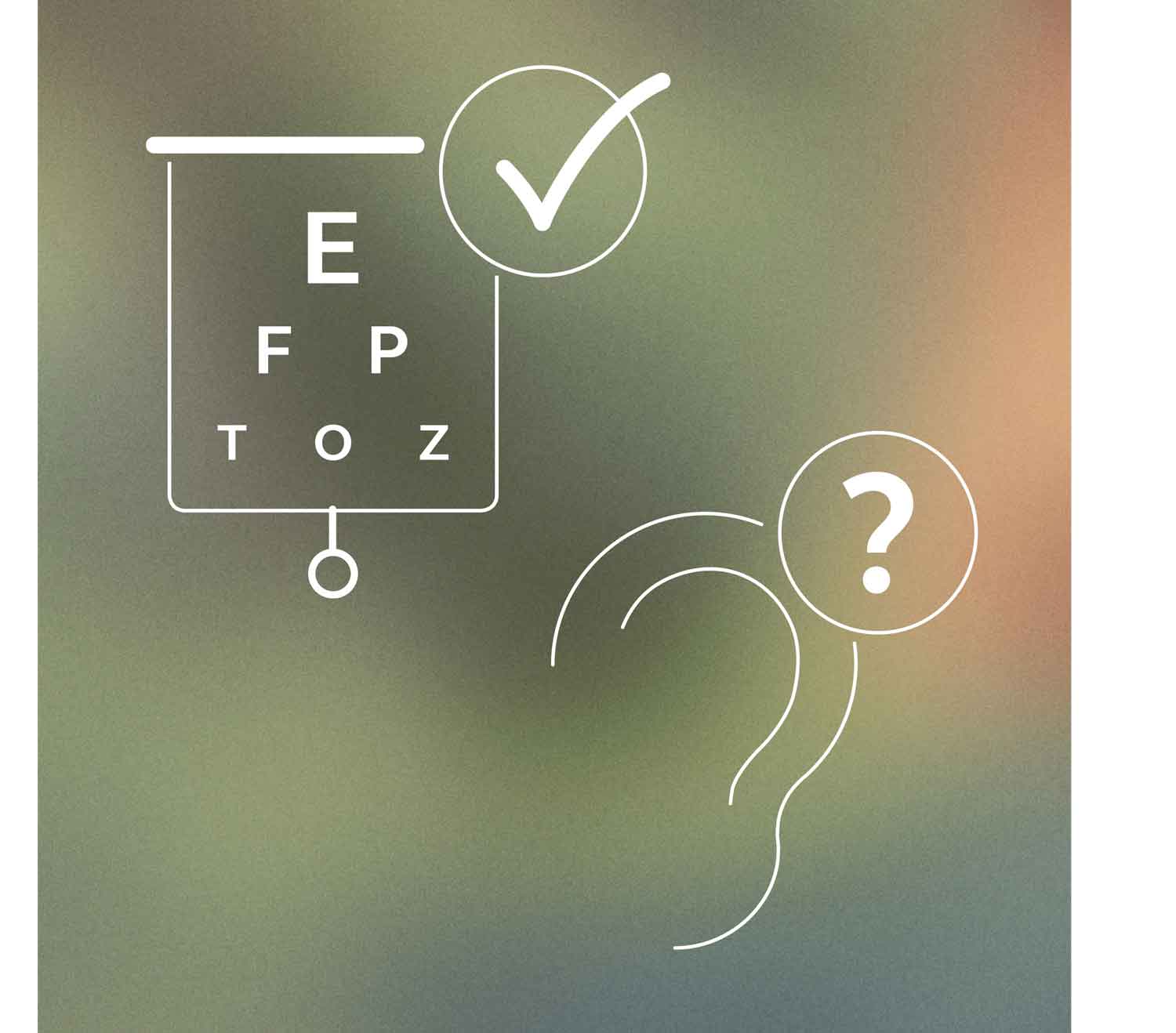 Prueba de visión y audición.
