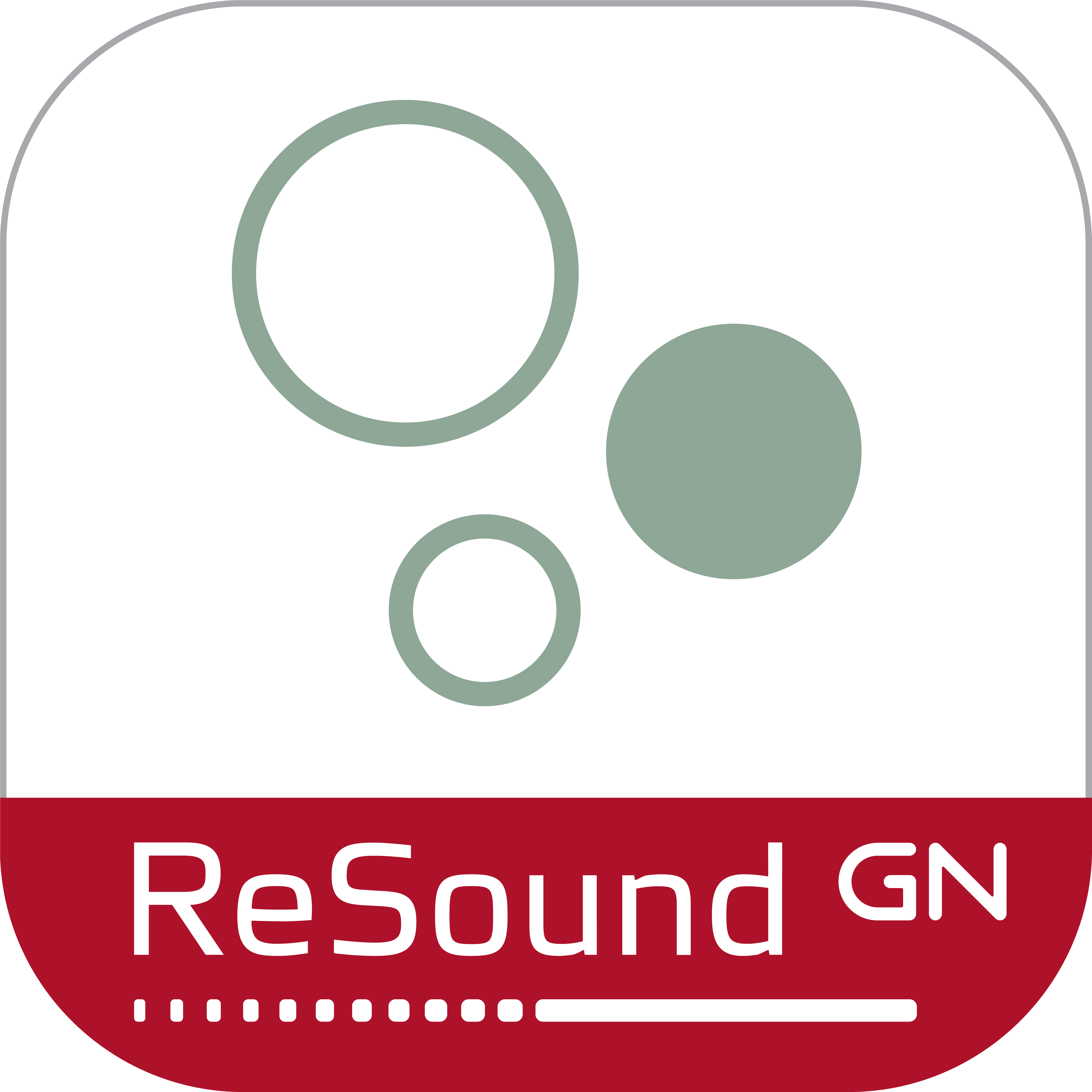Icono de la aplicación ReSound Relief.