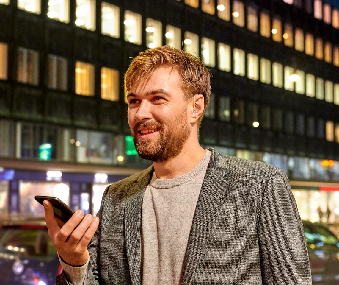 Hörapparater för svår till grav hörselnedsättning med Android direktstreaming