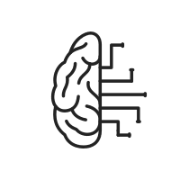 ReSound Experience sounds more vividly black brain icon