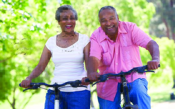 Couple biking with ReSound Match